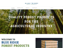 Tablet Screenshot of blueridgeforestproducts.com